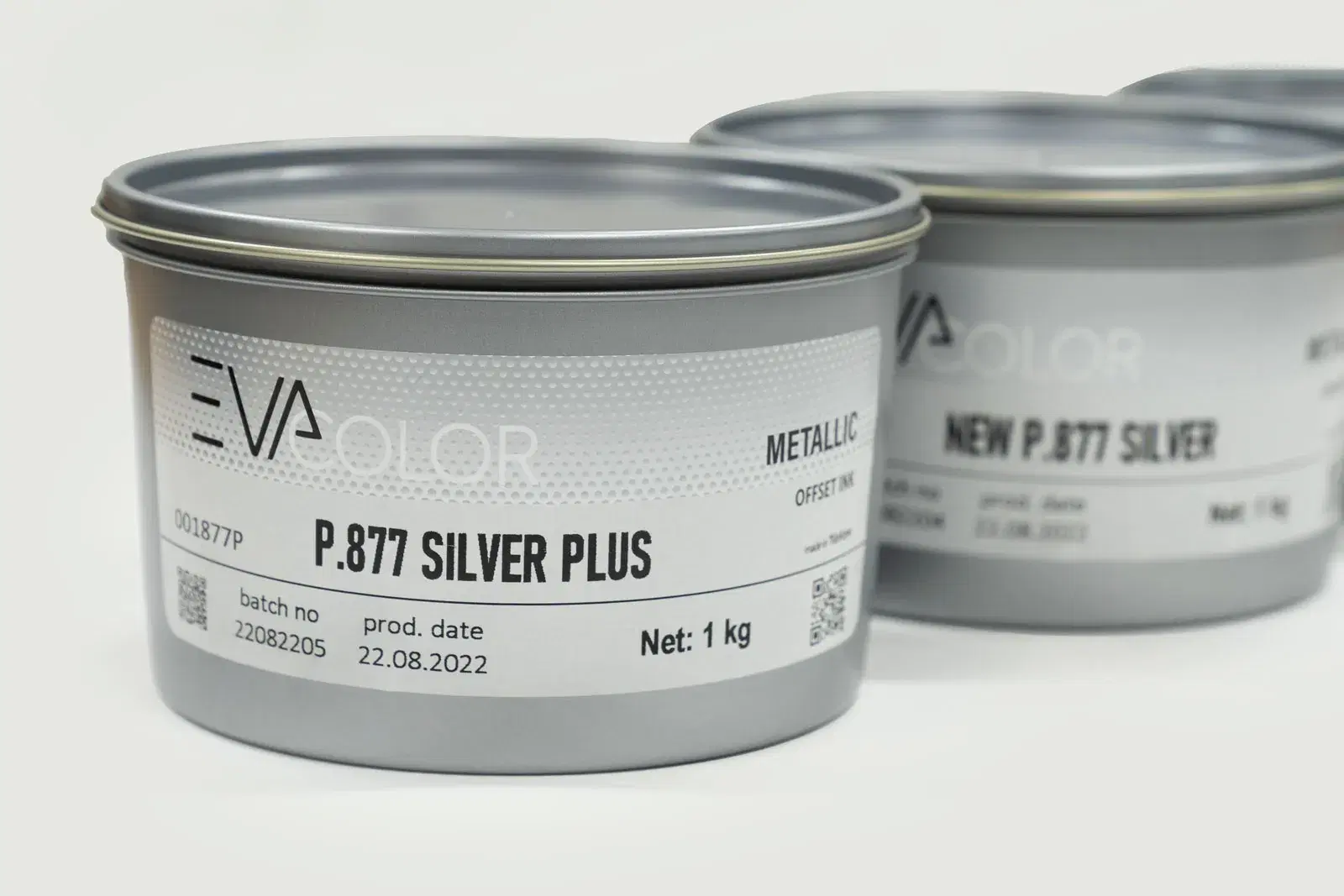 EVA COLOR Silver Metalik Mürekkepler / Yaldız Mürekkepler